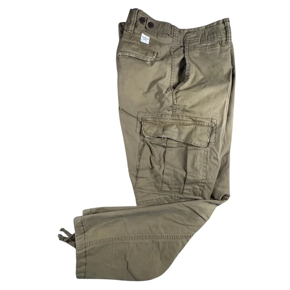 American Eagle Cargo Pants Mens 34x30 Olive Green Flex Straight Utility Gorpcore